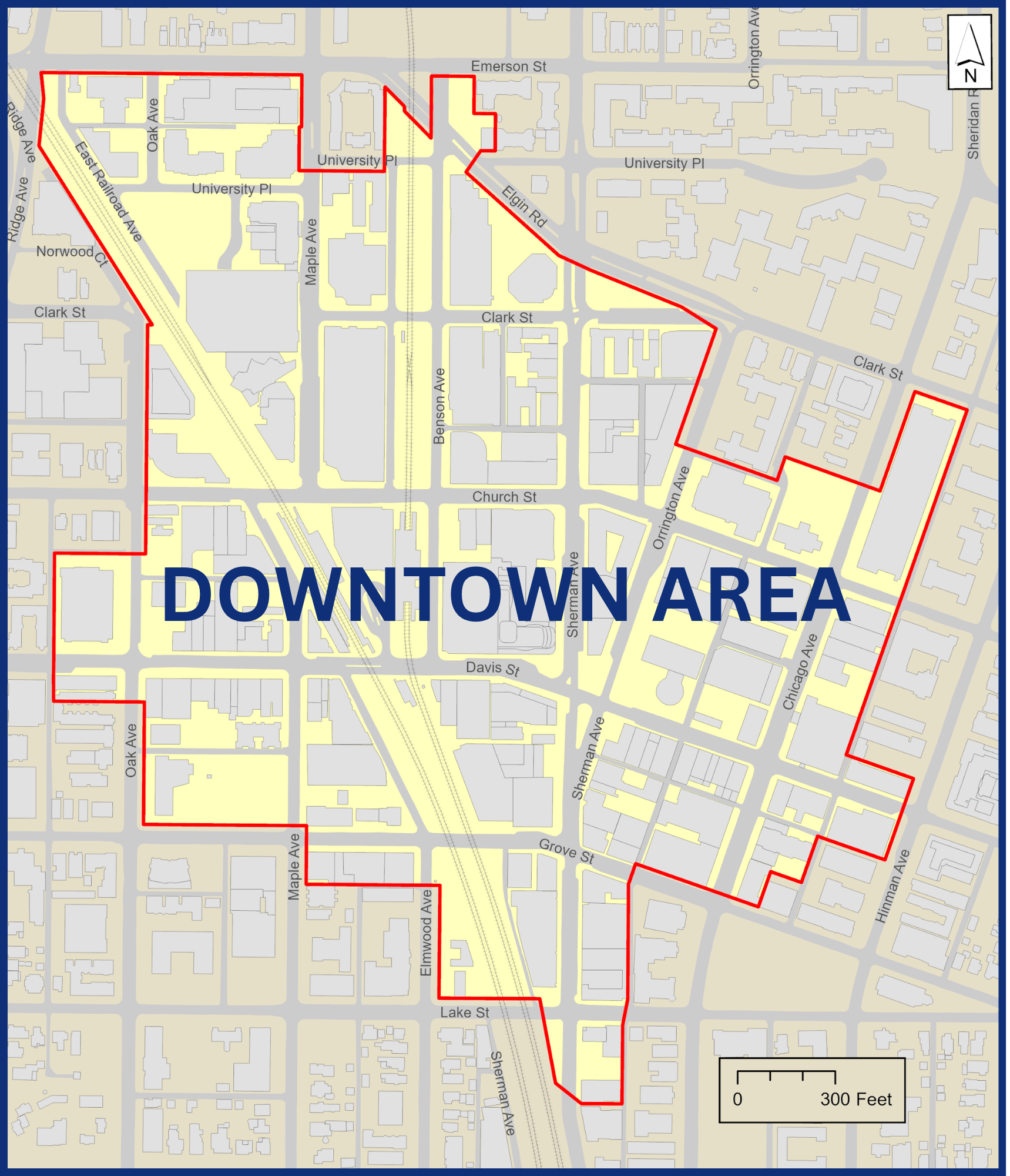 Downtown Area Map